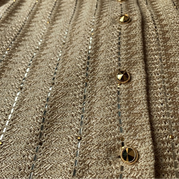 St. John Evening Gold Two Piece Suit - Picture 4 of 9